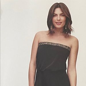 White House Black Market strapless pants suit